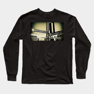 Manchester Boulevard & Grevillea Avenue1, Inglewood, California by Mistah Wilson Long Sleeve T-Shirt